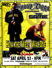 2005 Snoop Dogg   The Game Joe Louis Arena Bet Mi Rap Promo Postcard Flyer Card