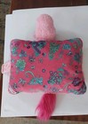 Pillow Pets Colorful Pink Floral Unicorn Plush Toy Stuffed Animal Euc