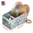 3500lbs High Quality Dual Gear Hand Winch Crank Manual For Trailer Winch Durable