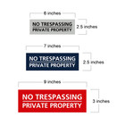 Basic No Trespassing Private Property Sign