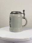 Vintage German Beer Stein Fregatte K  ln F220 Authentic Wick Werke Pewter Lid