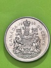 1966 Canadian  Silver Ag 50 Cent Half Dollar  Qeii
