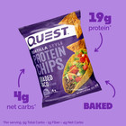 Quest Tortilla Style Protein Chips  Loaded Taco Flavor  Baked  Low Carb  4 Count