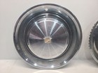 1973 Cadillac Wheel Covers - 15  Stainless Steel   Light Damage  pair  