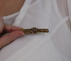 10k Yellow Gold Antique Art Nouveau Diamond Bar Pin