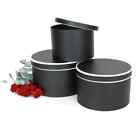 Surprise Round Flower Gift Box     Set Of 3  For Luxury Flower Arrangements   W738