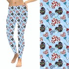 Mouse Ears Candy Cane Christmas Lights Women s Leggings Tc2 Ext Plus Size 20-24
