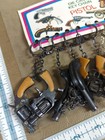 Vintage Mini Key Chain Diecast Pistol Cap Gun Lot  Display
