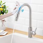 Touch Kitchen Faucet Pull Down Sprayer Sink Swivel 2way Brushed Nickel Mixer Tap