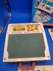 Vintage 1974 Fisher Price School Days Portable Play Desk W  Cards