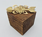 Antique Jewish Judaica 14k Yellow Gold Arrow Pin Brooch Sweet Heart Amulet 3 4g