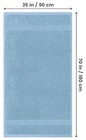 Utopia Jumbo Bath Sheet 600 Gsm 2-pack 35x70  100  Cotton Sky Blue