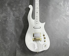 Ship Us White Prince Cloud Electric Guitar Solid Gold Hardware Love Symbol Inlay
