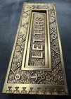 Bronze Sargent Ekado Mail Box Slot Incredible Patina 1880s