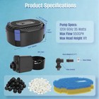 Aquamiracle 550gph Pond Filter Pump Box Koi Pond Waterfall Fountain