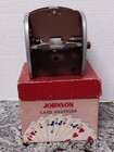 Vintage Card Shuffler Model 50 By Nestor Johnson Mfg  Mcm Wood Metal