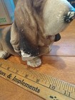 Vintage Sandcast San Diego 1984 Basset Hound Statue Yard Art Signed