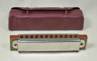 Vintage Hohner Marine Band Harmonica  364 Original Case Key Of C Blues Harp
