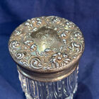 Vtg Sterling Silver Lid Trinket Pill Box 9 34g Engraved N
