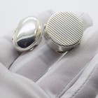 2 X Vintage Italian Handmade Genuine Silver  800 Pill Snuff Trinket Small Boxes