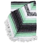 Mexican Blanket Mint Yoga Blanket Serape Throw Boho Falsa Blanket Xl Mexico