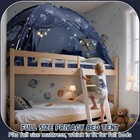 Full Size Bed Canopy Tent  Galaxy Space Kid Bed Tent  Bed Tents Full Boy Floo   