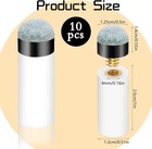 Screw On Cue Tip 10 Pack 12mm Pool Sticks Replacement Kit For With White Pool Cu