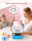 Commercial Cotton Candy Machine Electric Sugar Floss Maker Stainless Steel Blue