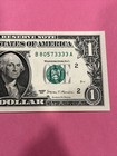 2017  1 One Dollar Bill Note - Fancy Sn - Cool Serial Number- Quad