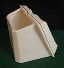 Vtg The Lords Prayer Open Book Porcelain Planter Pansy Flowers Gold Trim   Japan