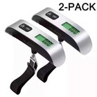 2-pack Luggage Scale 110lb 50kg Portable Travel Lcd Digital Hanging Weight