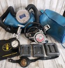 Vtg Lot  Us Divers Royal Aqua Master 2 Stage Scuba Regulator Healthways Scubair