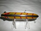Vintage Heddon Wood Vamp - Glass Eyes - Perch - Vg  Condition