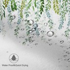 Awert Plant Shower Curtain For Bathroom Sage Green Eucalyptus Waterproof