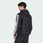 Adidas Men s Essentials Three Stripes Pullover Fleece Hoodie Black Large