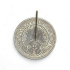 Solid Brass Roman Sundial  Appx 8  Diameter Rome   2310 Garden Outdoor Decor 