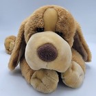 Vtg Animal Alley Darby Dog Brown Tan 14  Puppy Laying Down Stuffed Animal Plush