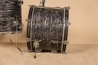 Vintage Rogers Holiday Black Oyster Pearl Drum Set