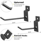 50 Packs Slatwall Hooks 4 Inch 6 Inch Panel Display Hooks Metal Slat Wall Hangi