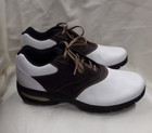 Nike 041101 Brown   White Leather Golf Shoes Mens Size 13   Nwot