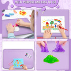 Silicone Art Mat For Crafts 24x16 Inches Purple With Raised Edges