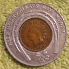 1901 New York Belting And Packing Co  Encased Indian Cent Chicago Illinois