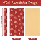 Wernnsai Kraft Vintage Christmas 1 Roll  pack Of 1   Snowflake-kraft Paper 