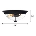 Prominence Home 13    Flush Mount Seeded Ceiling Light  Madalyn  51381-31  Bronze