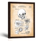 Football Helmet Patent Print  Vintage Football Wall Art  Football Helmet Decor