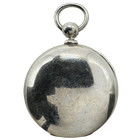 Antique 16s Dueber Smooth Bezel Hinged Pocket Watch Case Key Wind Silverine Usa