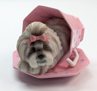 Hamilton Collection Shih Tzu  dream  Pink Purple Teacup Puppy Dog Figurine 2 5 