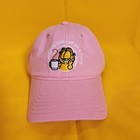Garfield The Cat Pink Coffee Cup Dad Hat Baseball Cap Adjustable Embriodered New