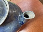 Billy Ray Hussey  North Carolina  Studio Pottery Cobalt Drip Glaze Teapot