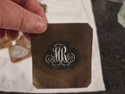 Antique Very Fancy Intricate Brass Letter Stencils 52 Pcs